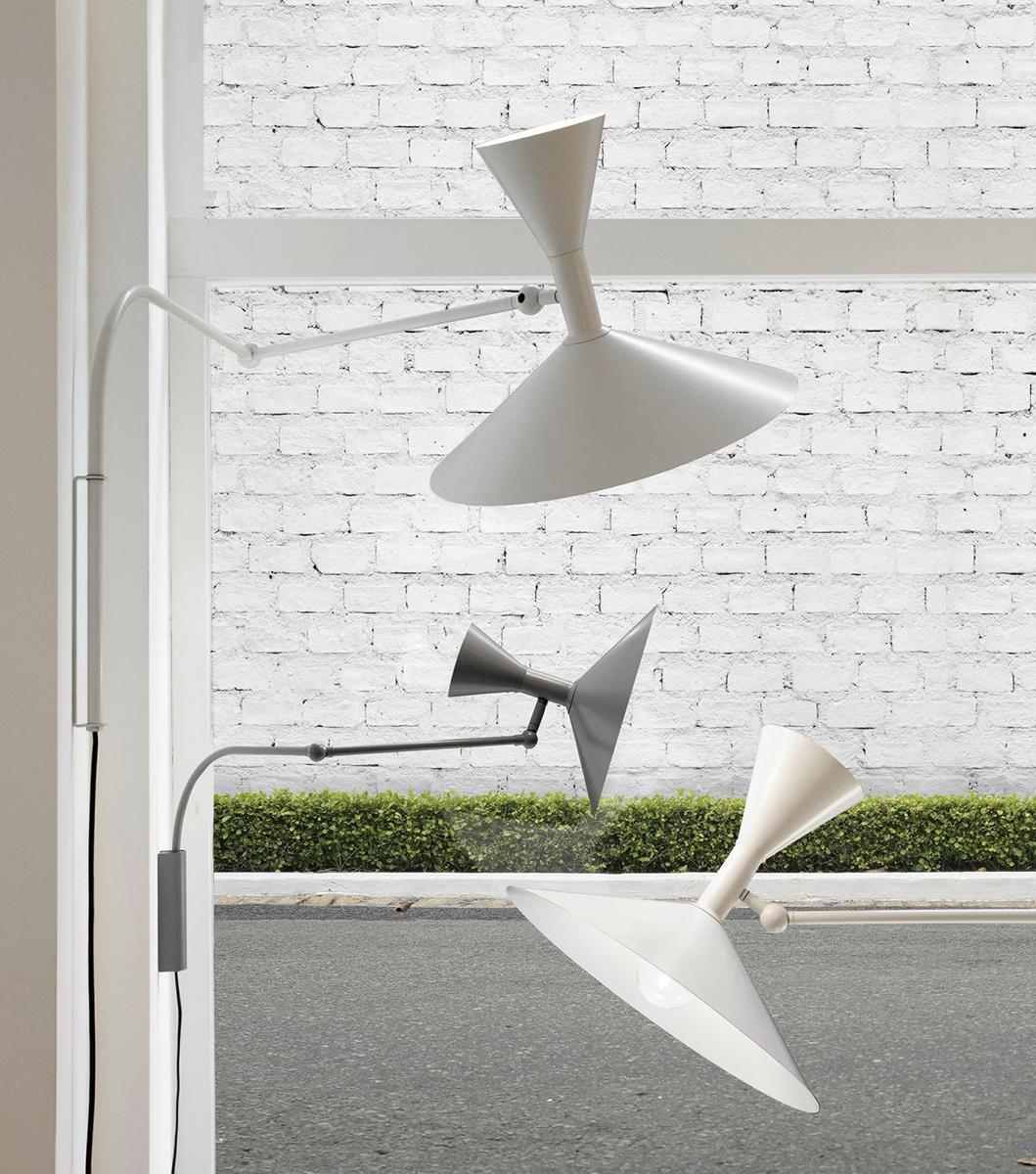 Adjustable aluminium wall lamp | Lampe De Marseille by Nemo