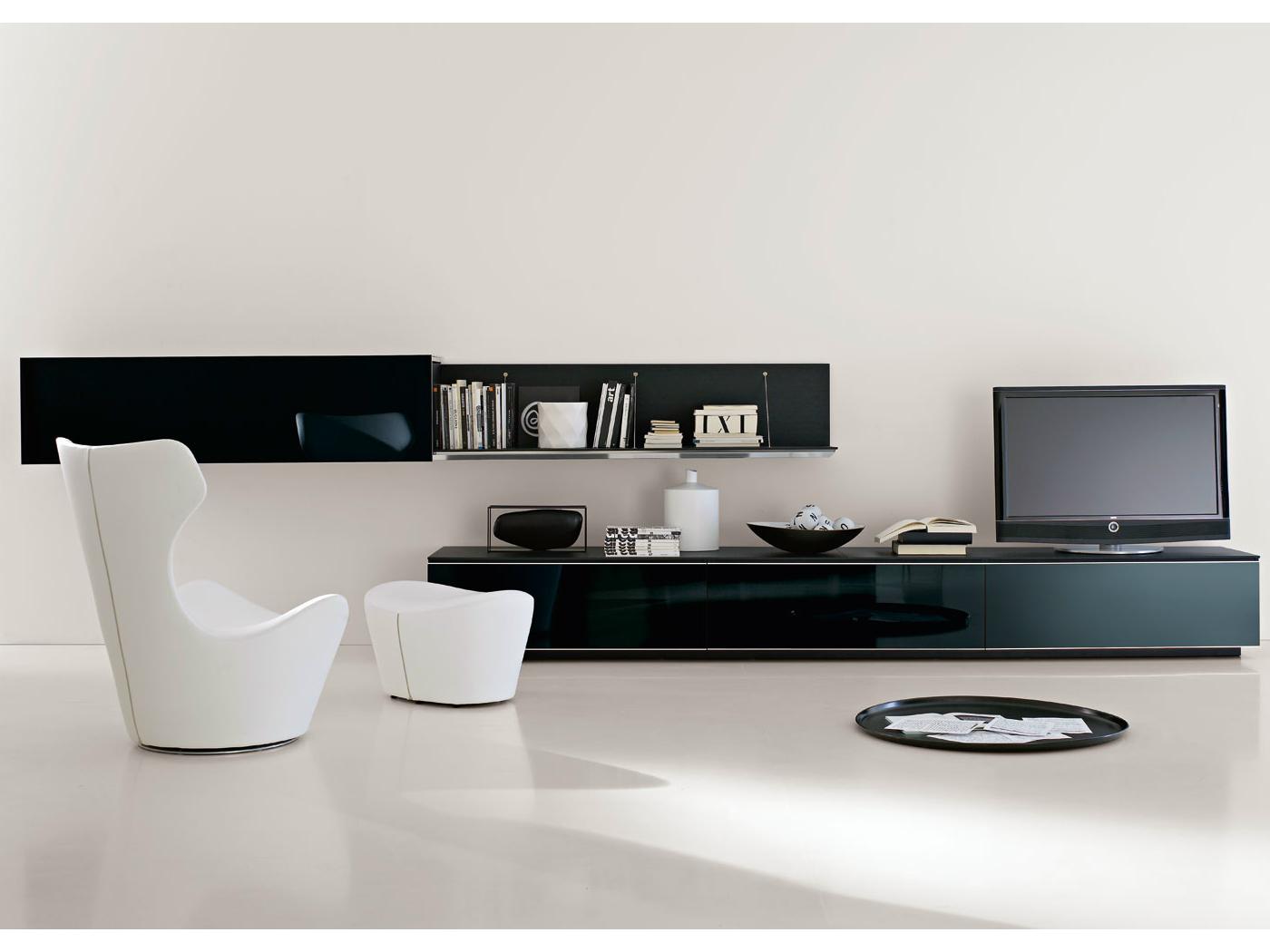 Sectional TV wall system | Pab by B&B Italia