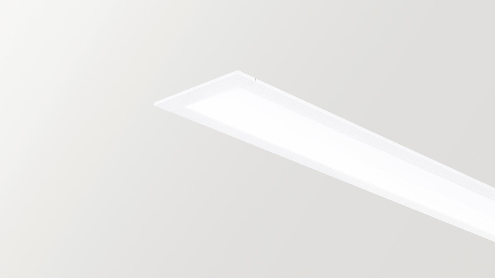 Aluminium linear lighting profile | Fifty Recessed by Arkoslight