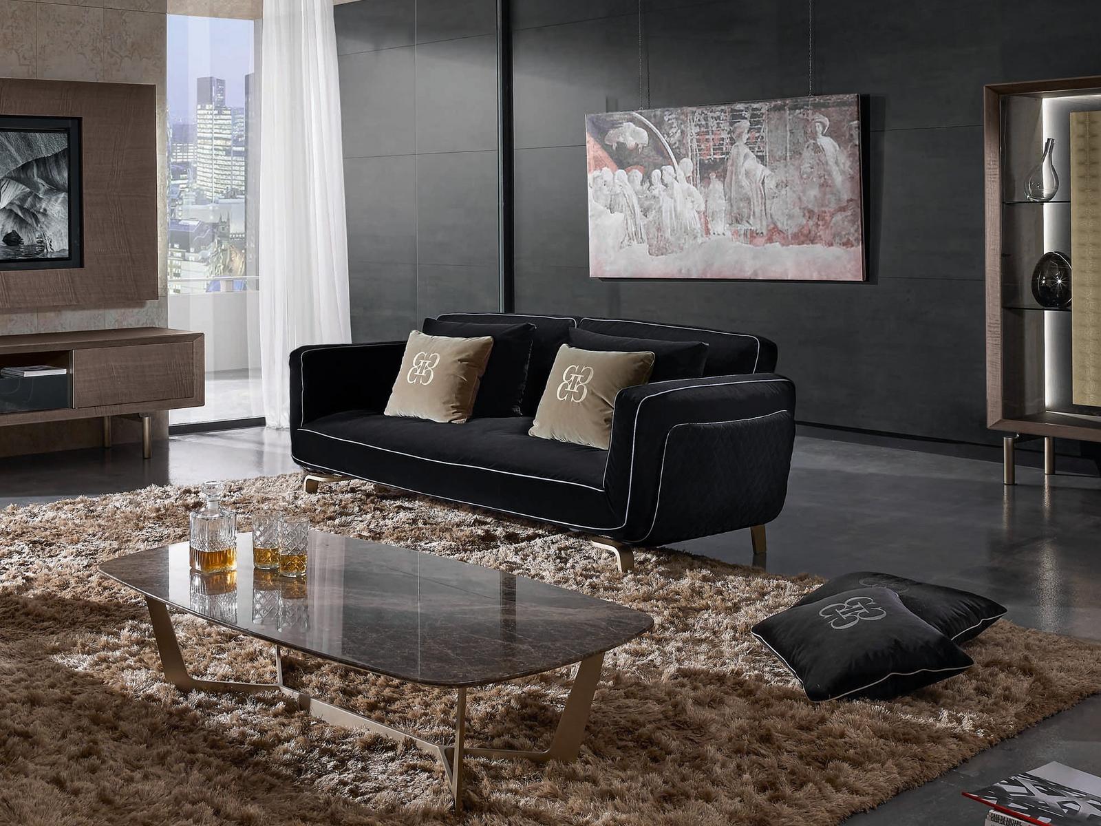 2 seater fabric sofa | Oscar by Grilli