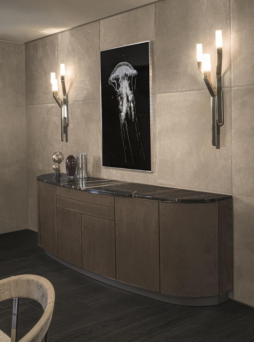 Modular metal sideboard with drawers | Keope by Longhi