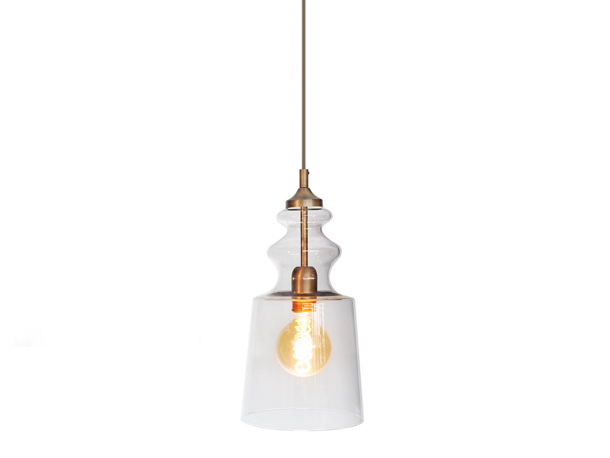Transparent blown glass pendant lamp | Cornelia Clear Edition by Contardi