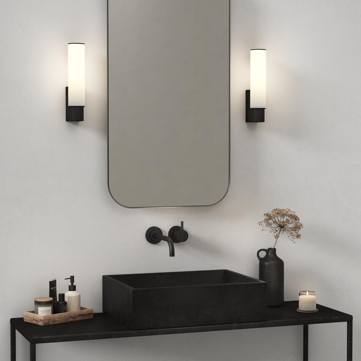 LED wall lamp in zinc and glass. | Kyoto by Astro lighting