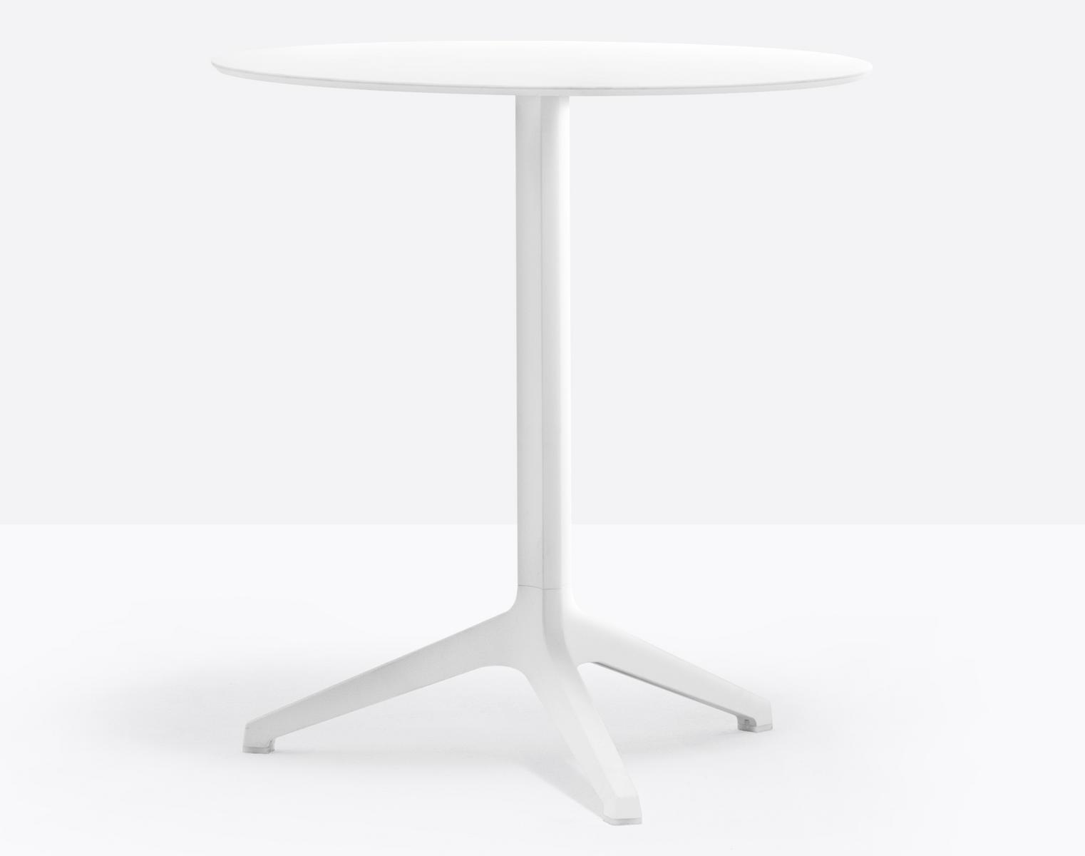 Drop-leaf stackable aluminium table | Ypsilon 4790 by Pedrali