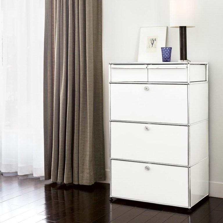 Sectional metal chest of drawers | Haller Living Room Storage by USM