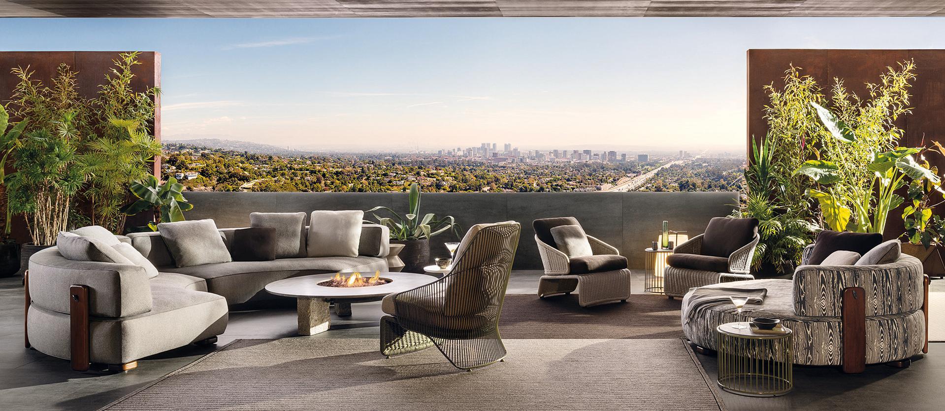 Outdoor bed | Florida by Minotti