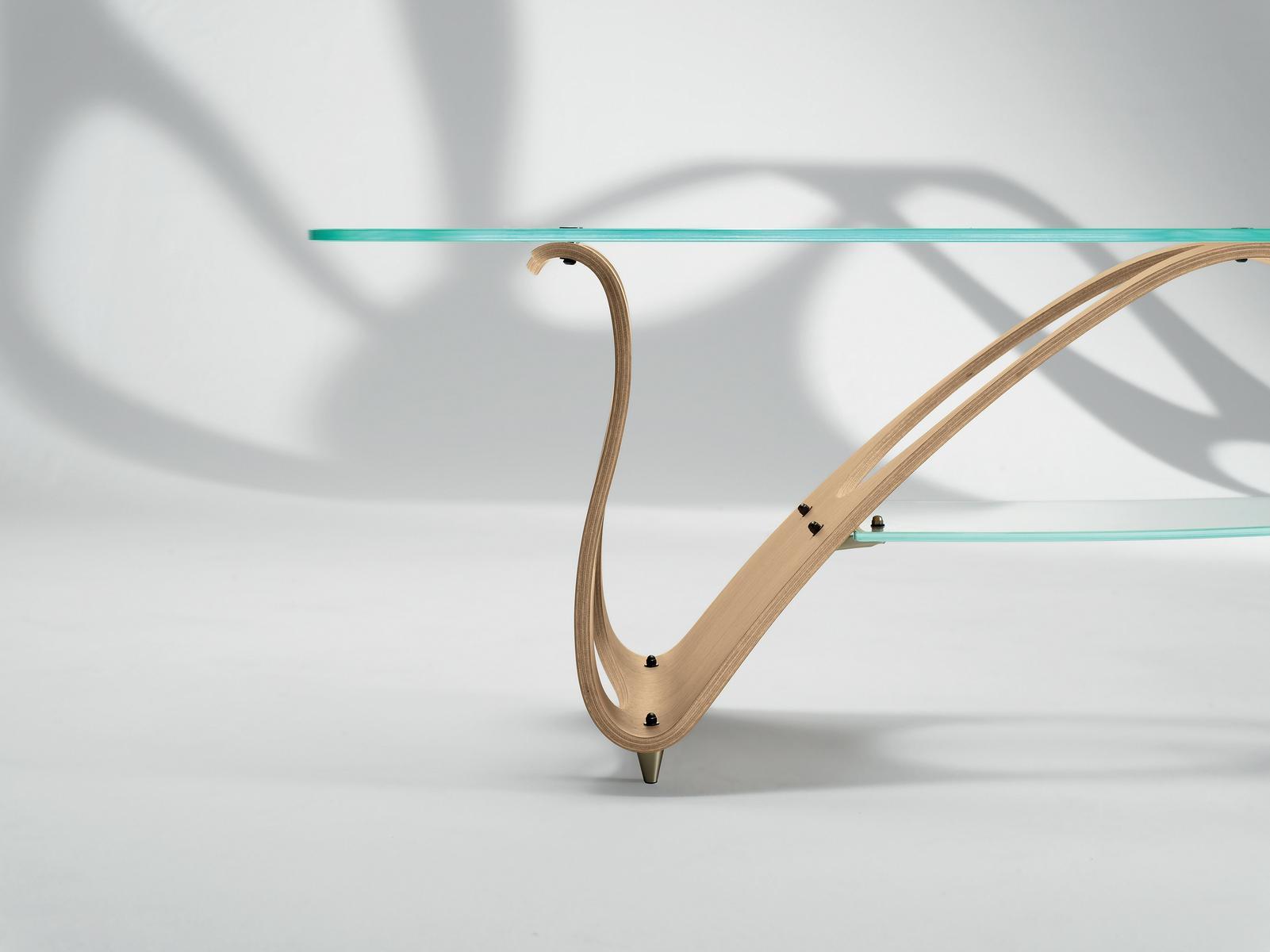 Crystal coffee table for living room | Arabesco Cm by Zanotta