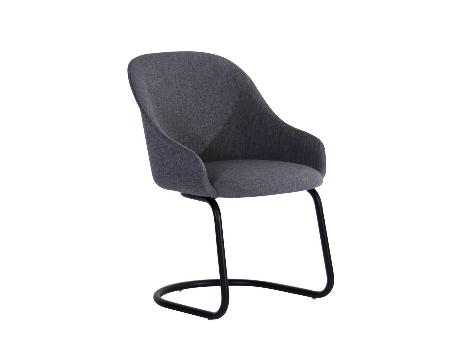 Cantilever upholstered fabric chair with armrests | Lyz 918 Ui by Potocco