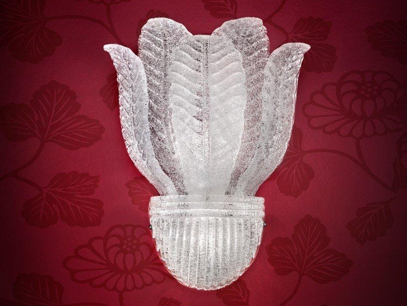 Incandescent marble grit wall light | Glass Ve 1110 A1+1 by Masiero