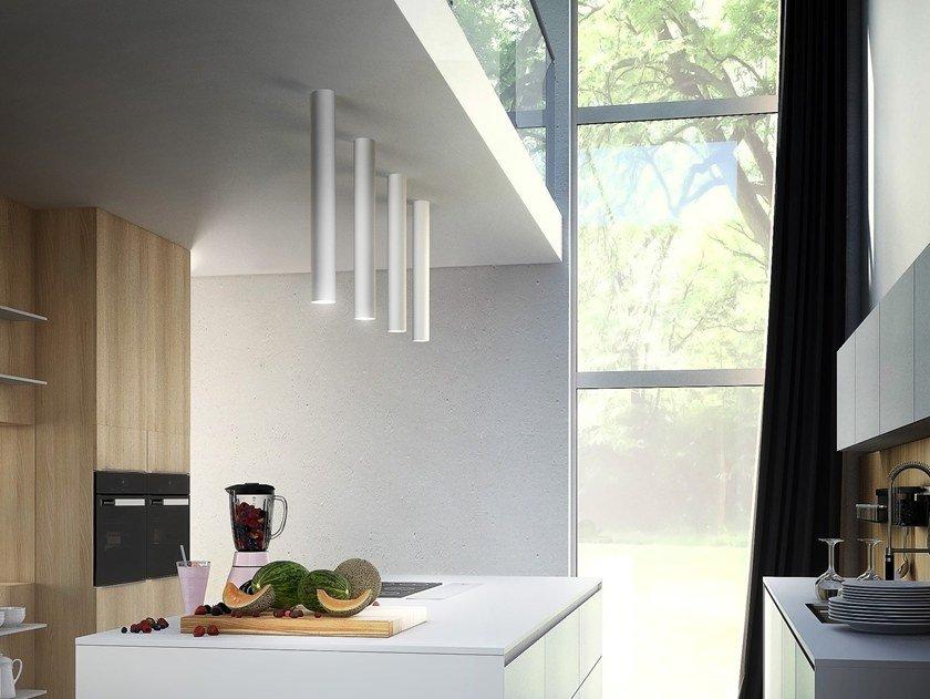 LED extruded aluminium ceiling lamp | To Be by Panzeri