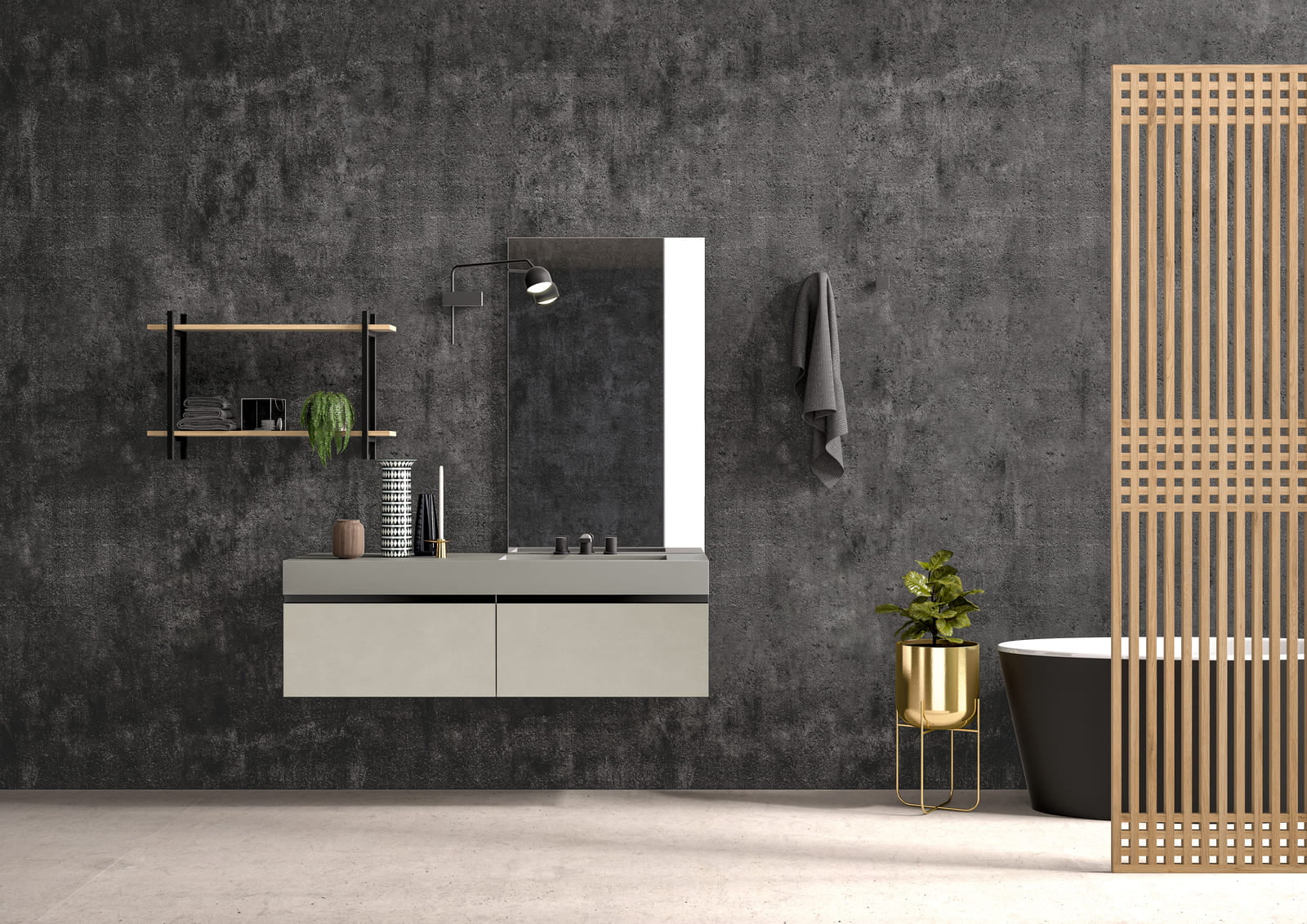 Ceramic bathroom | Gola Up by Birex