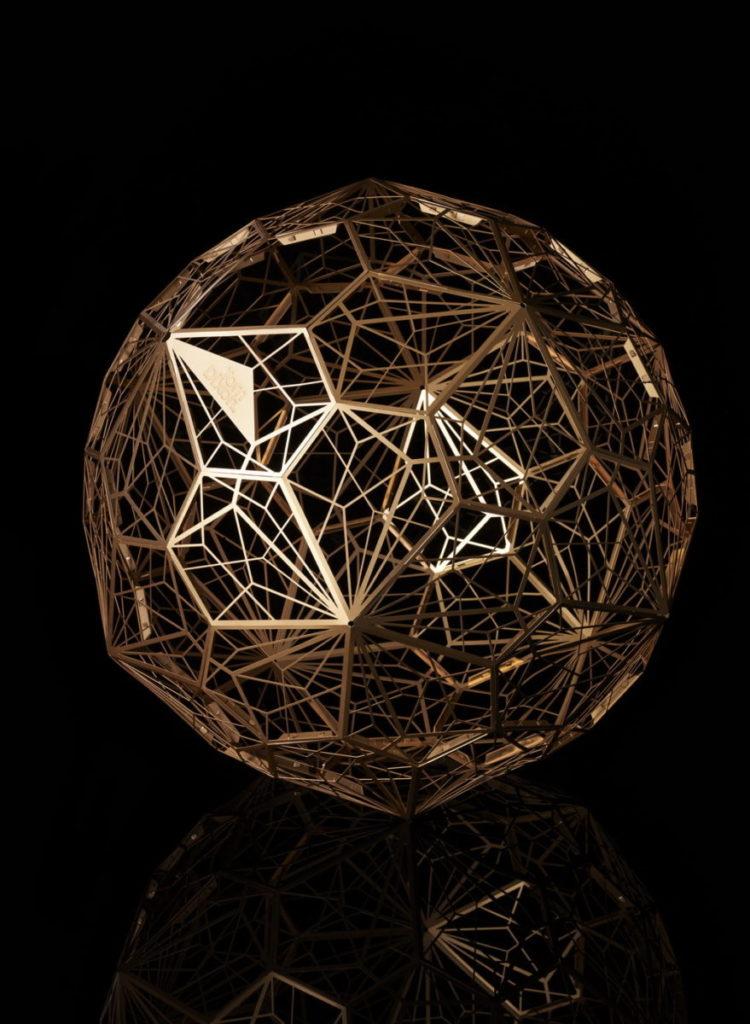 Brass pendant lamp in a contemporary style | Etch Web by Tom Dixon