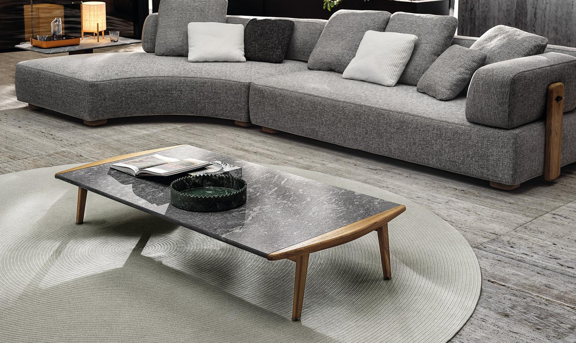 Rectangular garden side table | Fynn Outdoor by Minotti