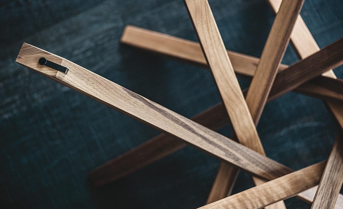Round wood coffee table | Atari by Cattelan Italia