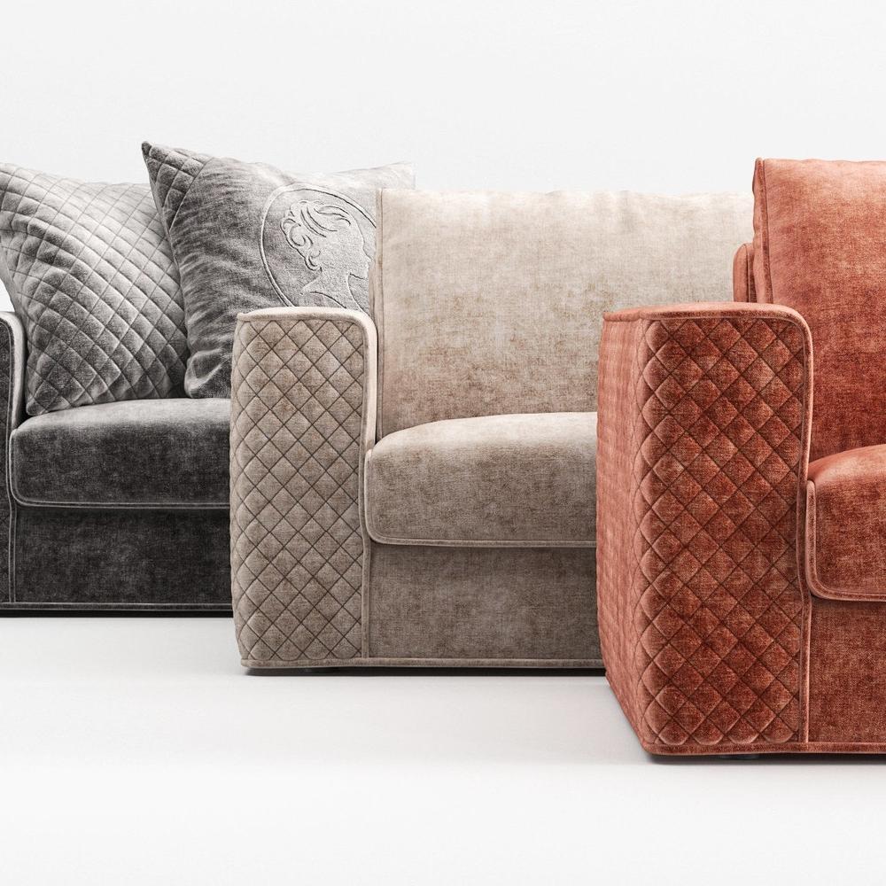 Sectional leather sofa | Espada by Alberta Salotti