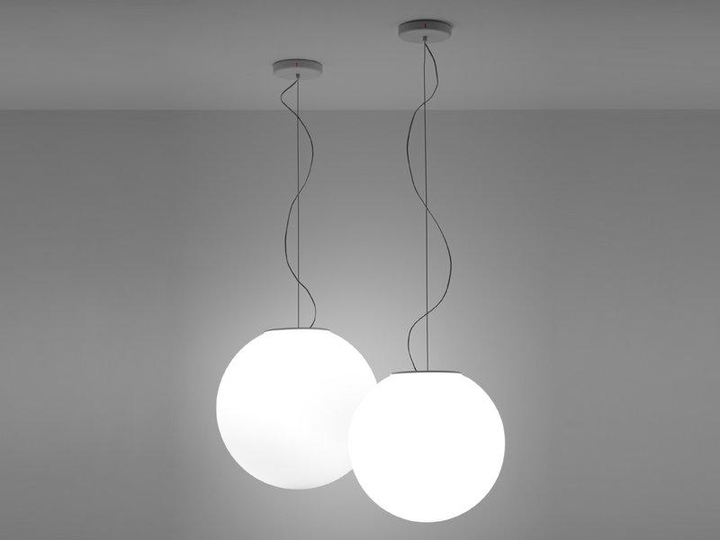 Glass pendant lamp | Lumi Sfera by Fabbian