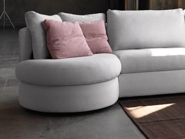 Convertible fabric sofa with removable cover | Leslie by Domingo salotti