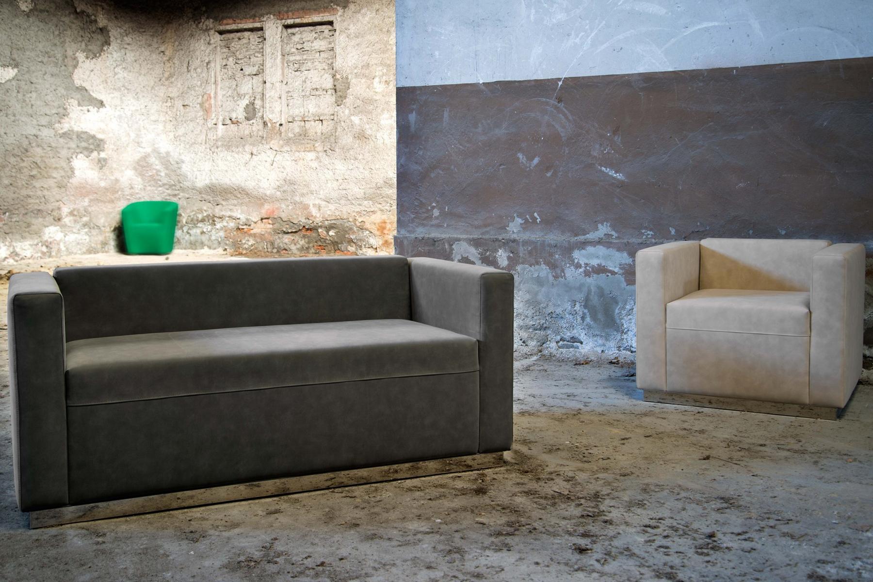 2 seater leather sofa | Quincy by Domingo salotti