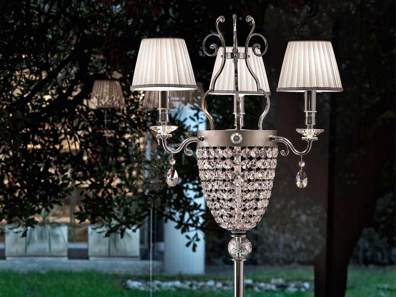 Crystal floor lamp | Elegantia Stl3 by Masiero