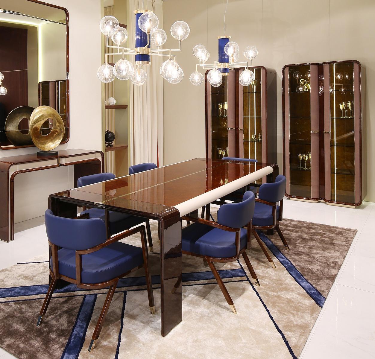 Wood and glass display cabinet | Madison by Turri