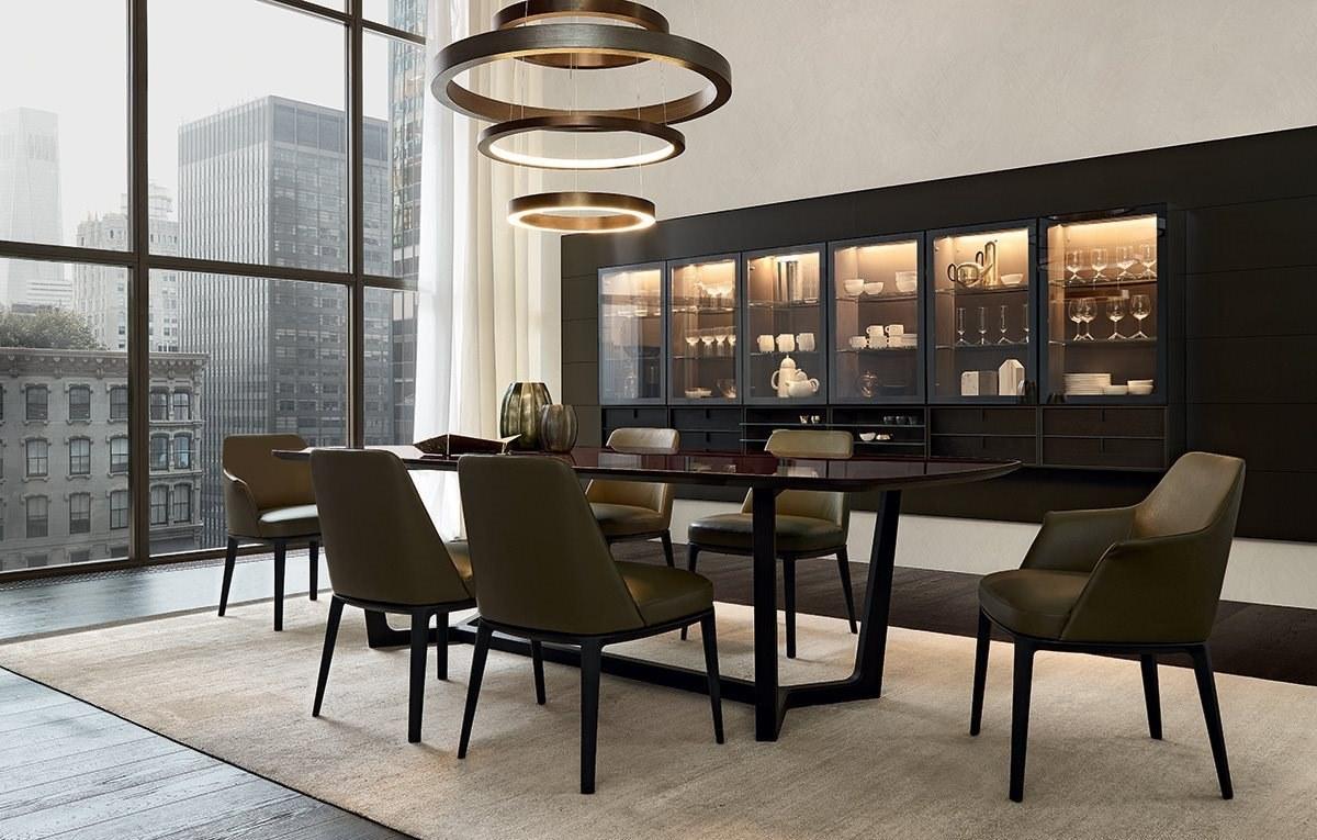 Upholstered chair with armrests | Sophie by Poliform