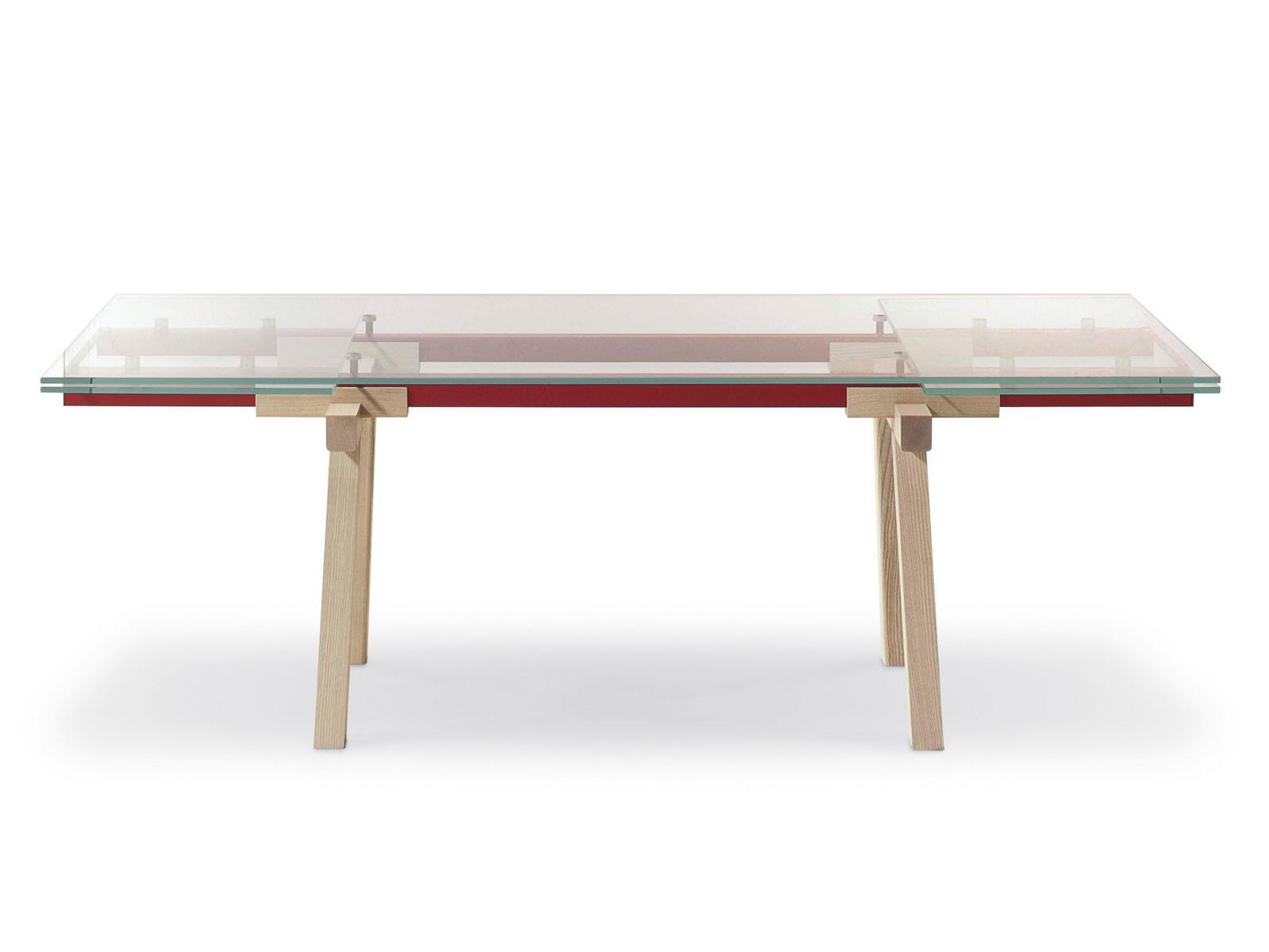 Extending crystal table | Tracks by Bonaldo