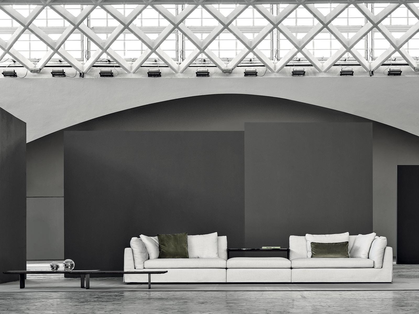 Sectional fabric sofa | Arne by Frigerio