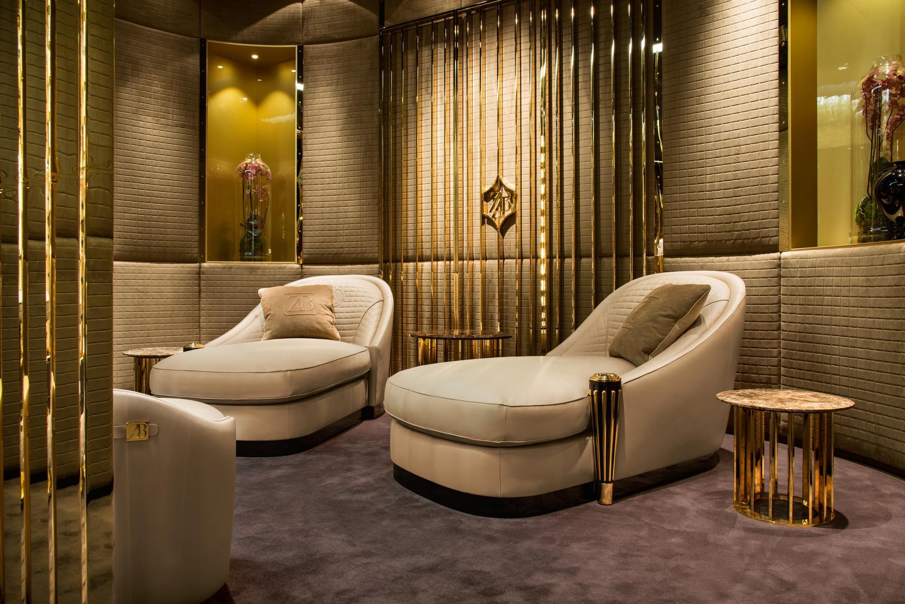 Leather day bed | Legend by Bruno Zampa