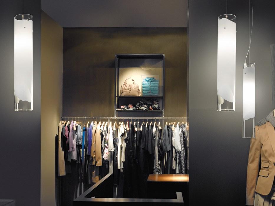 Glass pendant lamp | Lio Sp by Vistosi