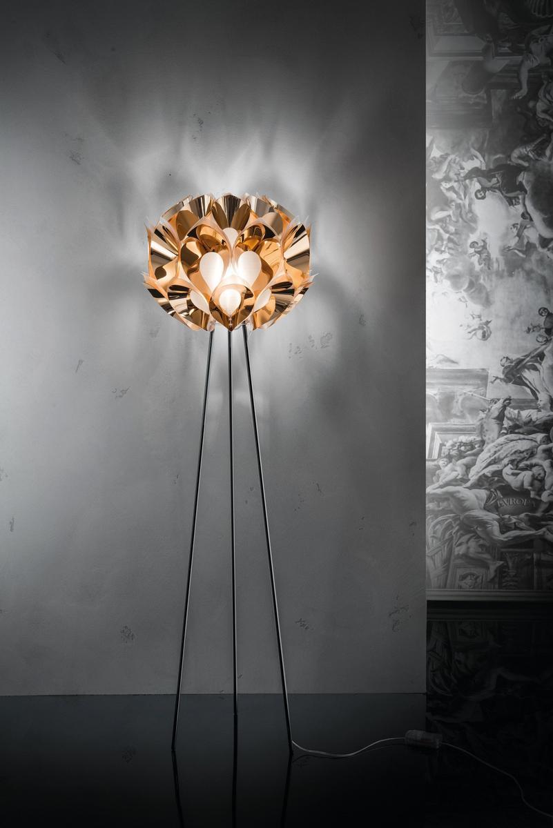 Indirect light Copperflex floor lamp | Flora Copper by Slamp