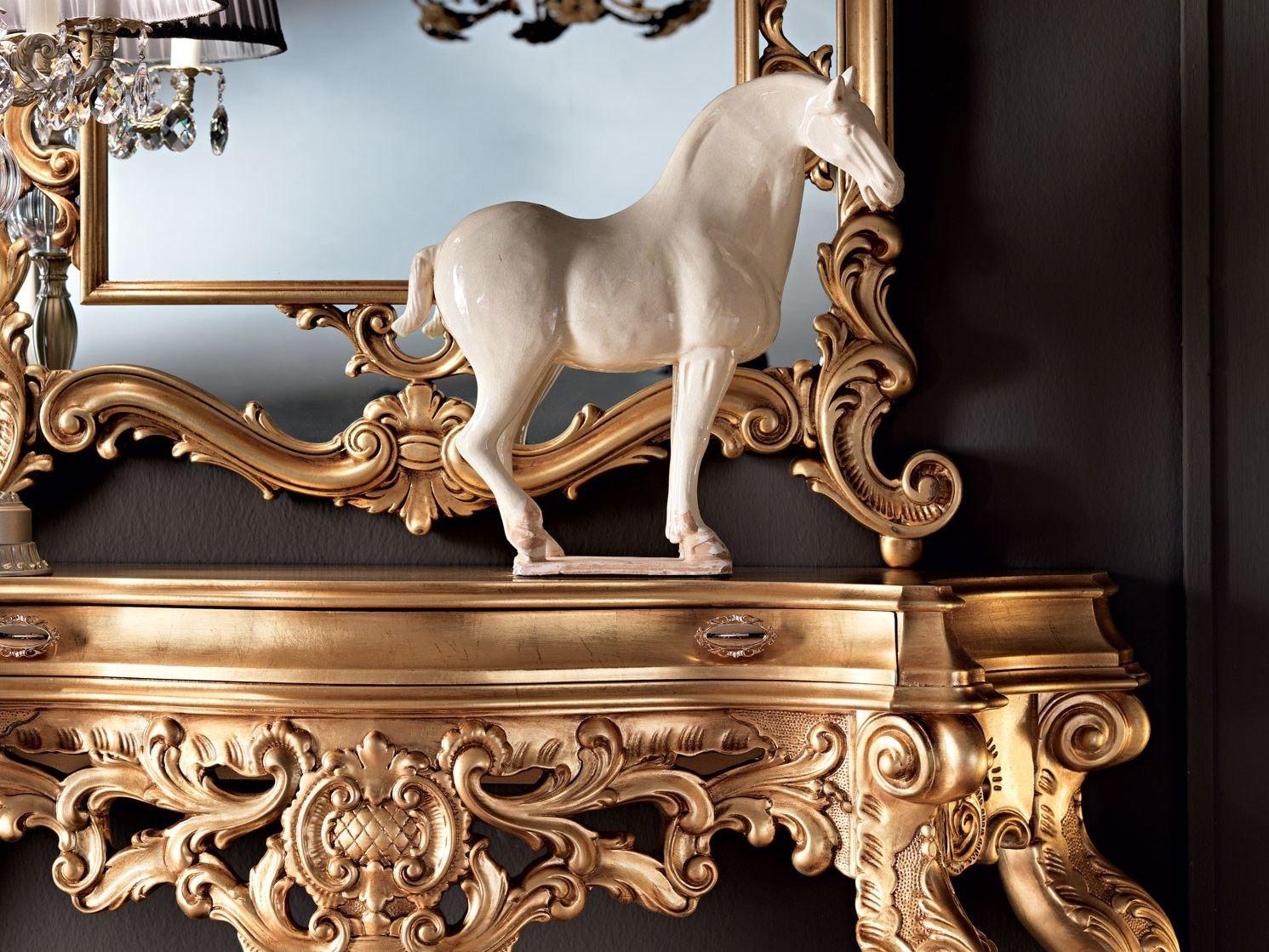 Solid wood console table with drawers | 11608 by Modenese Gastone