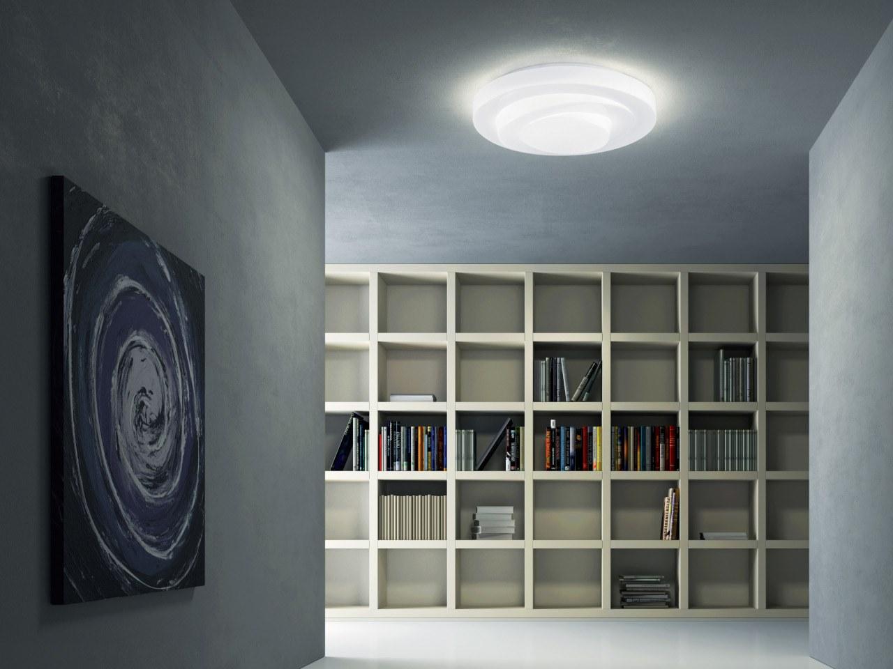 LED blown glass ceiling light | Loop-line Pl60 by Leucos