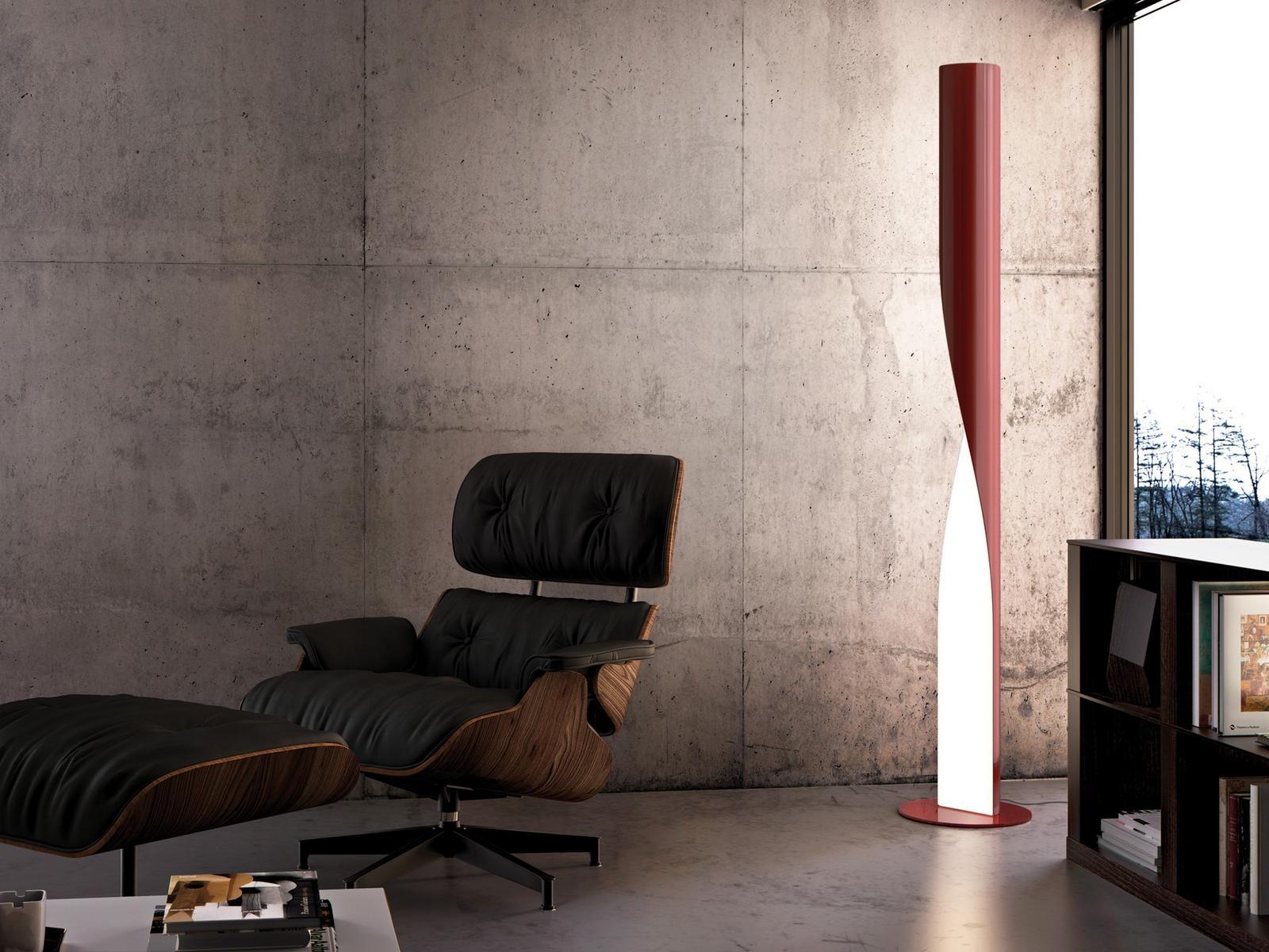 Steel and technopolymers floor lamp | Evita by Kundalini