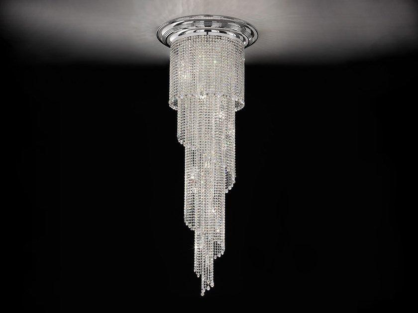 Incandescent chrome plated pendant lamp | Impero & Deco Ve 841 by Masiero