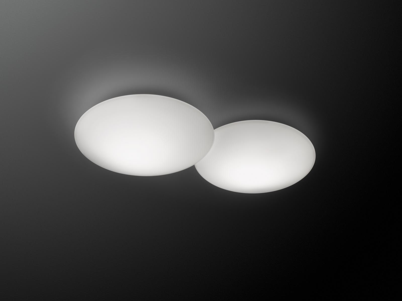 Blown glass ceiling lamp | Puck by Vibia
