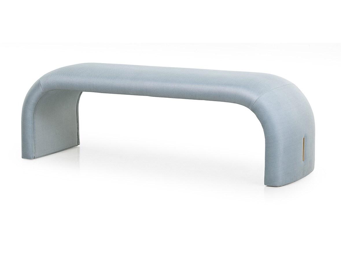 ECLIPSE Upholstered fabric bench