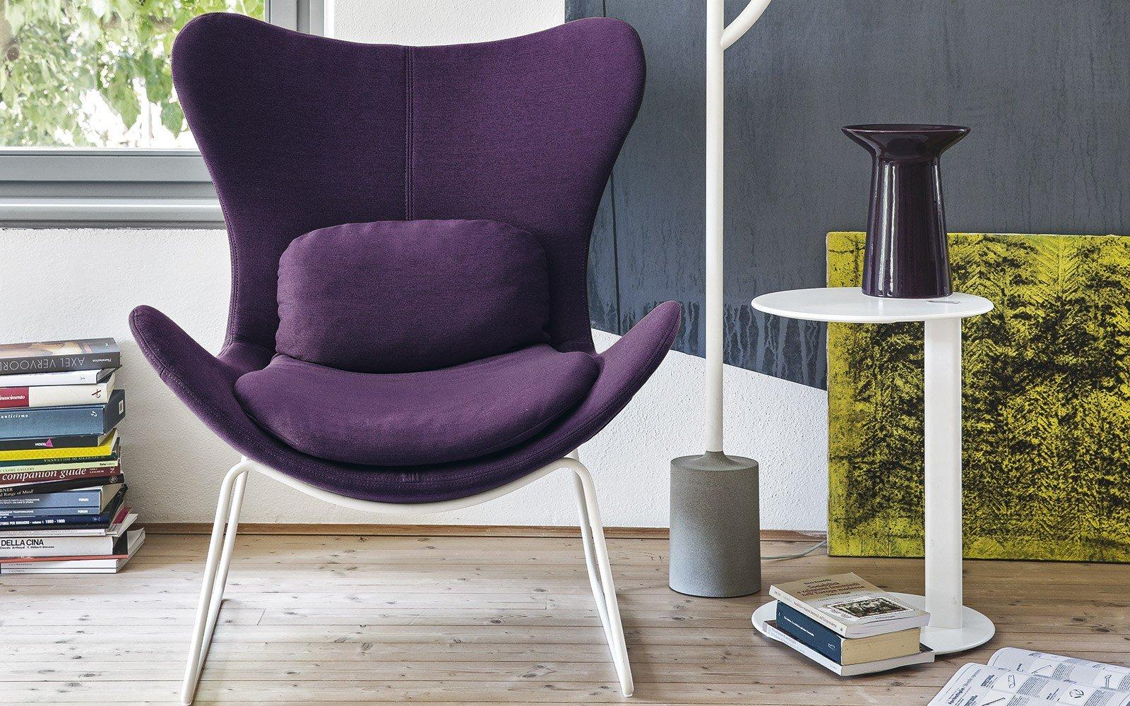 Wing sled base armchair | Lazy by Calligaris