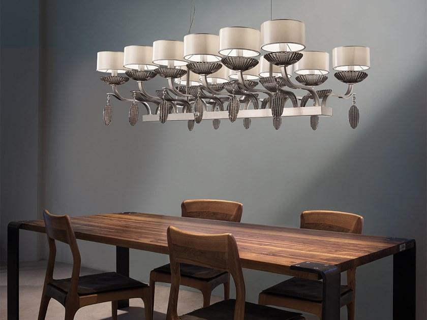 Handmade glass pendant lamp | Isbel 12 Bil by Masiero