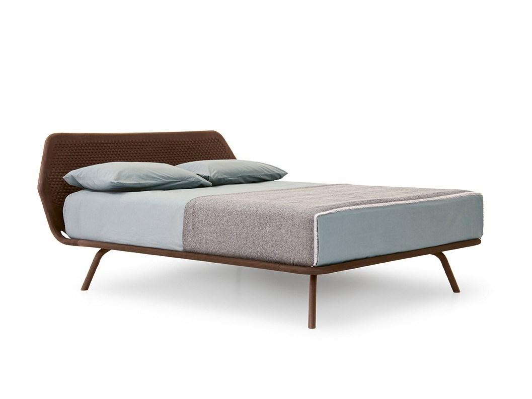 Solid wood double bed | Trama Intreccio by Pianca