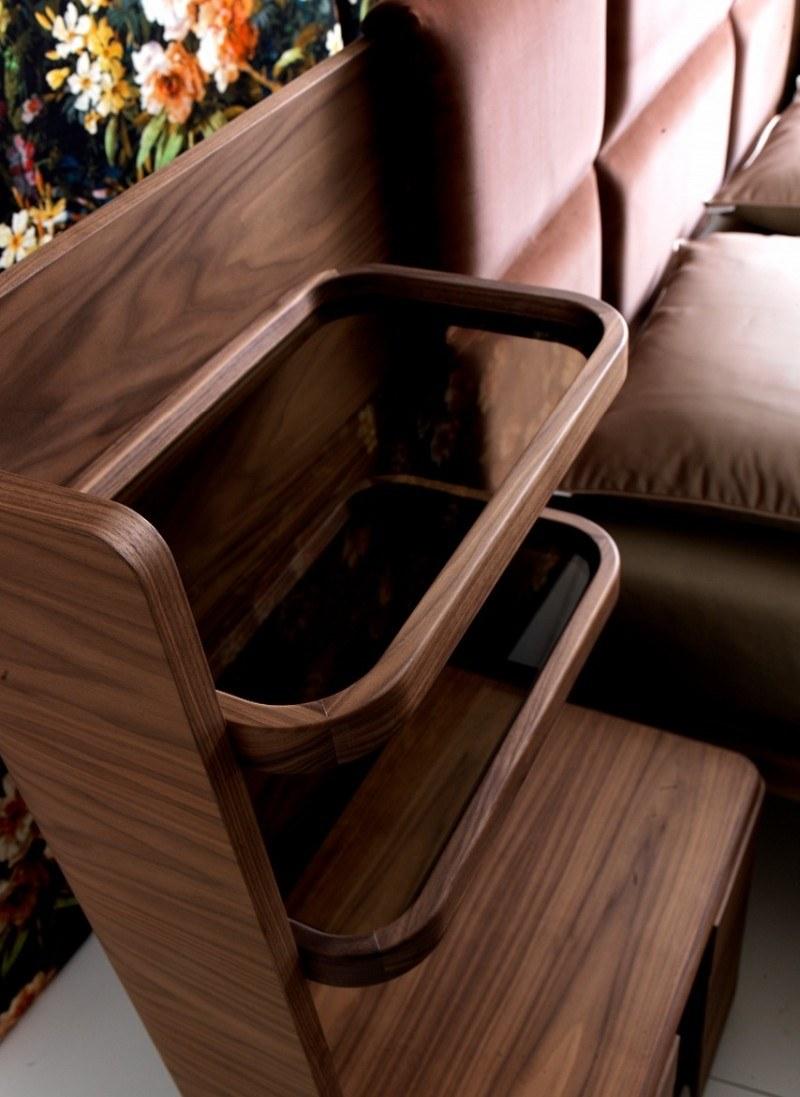 Double bed with integrated nightstands | York by Grilli