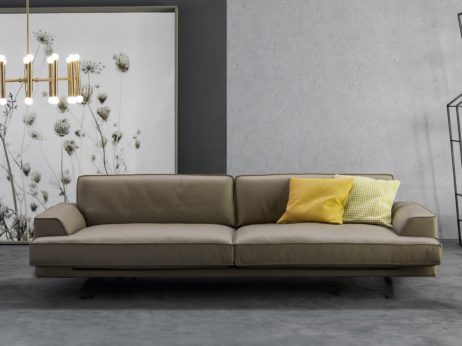 Leather sofa | Slab by Bonaldo