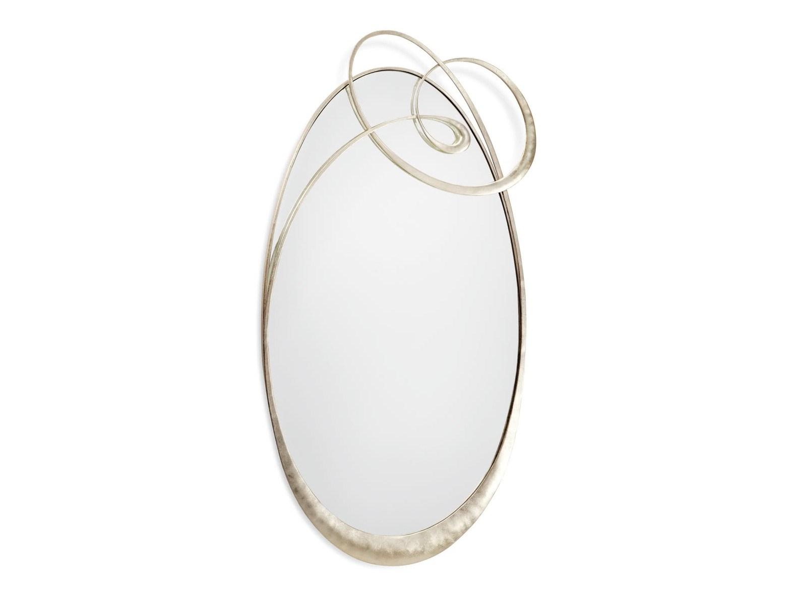 Oval wall-mounted mirror | Ghirigori by Cantori