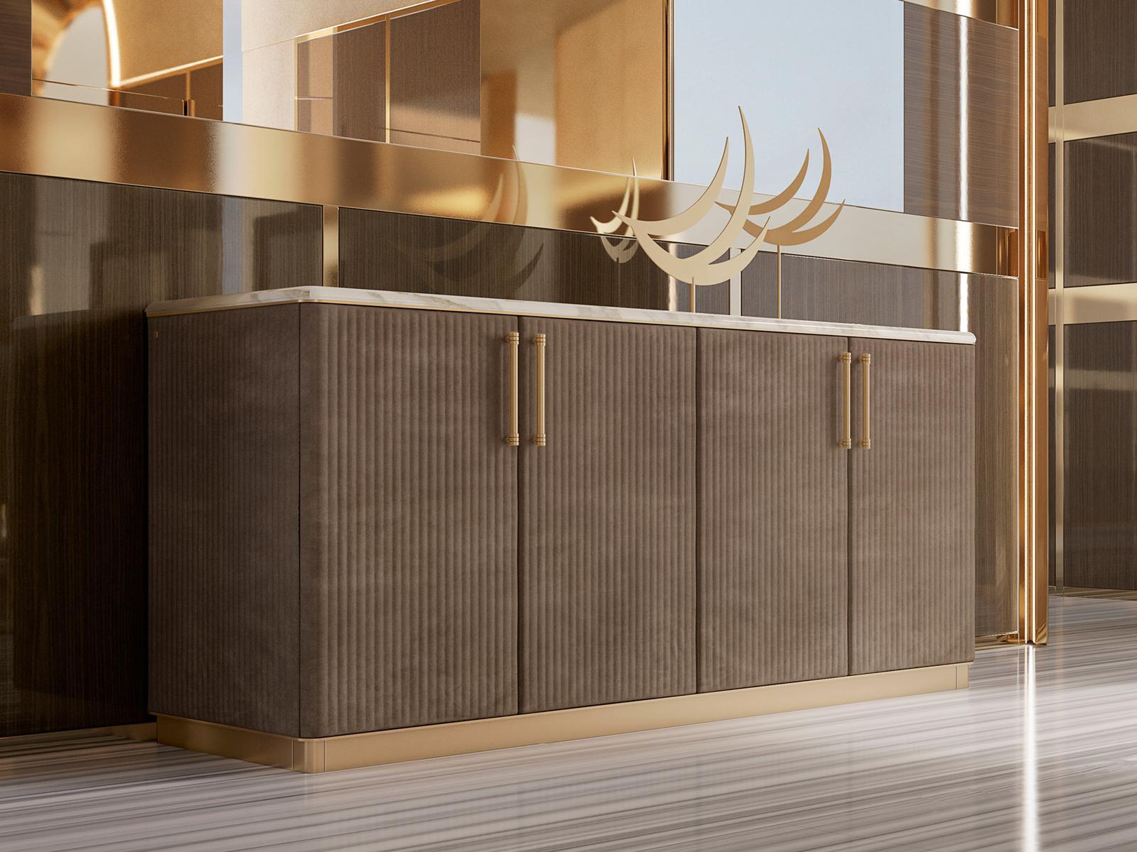 Wooden sideboard with doors | Augusta by Volpi