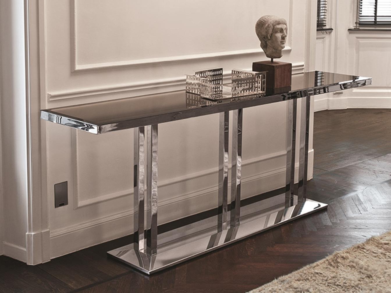 Rectangular metal console | Artù by Longhi
