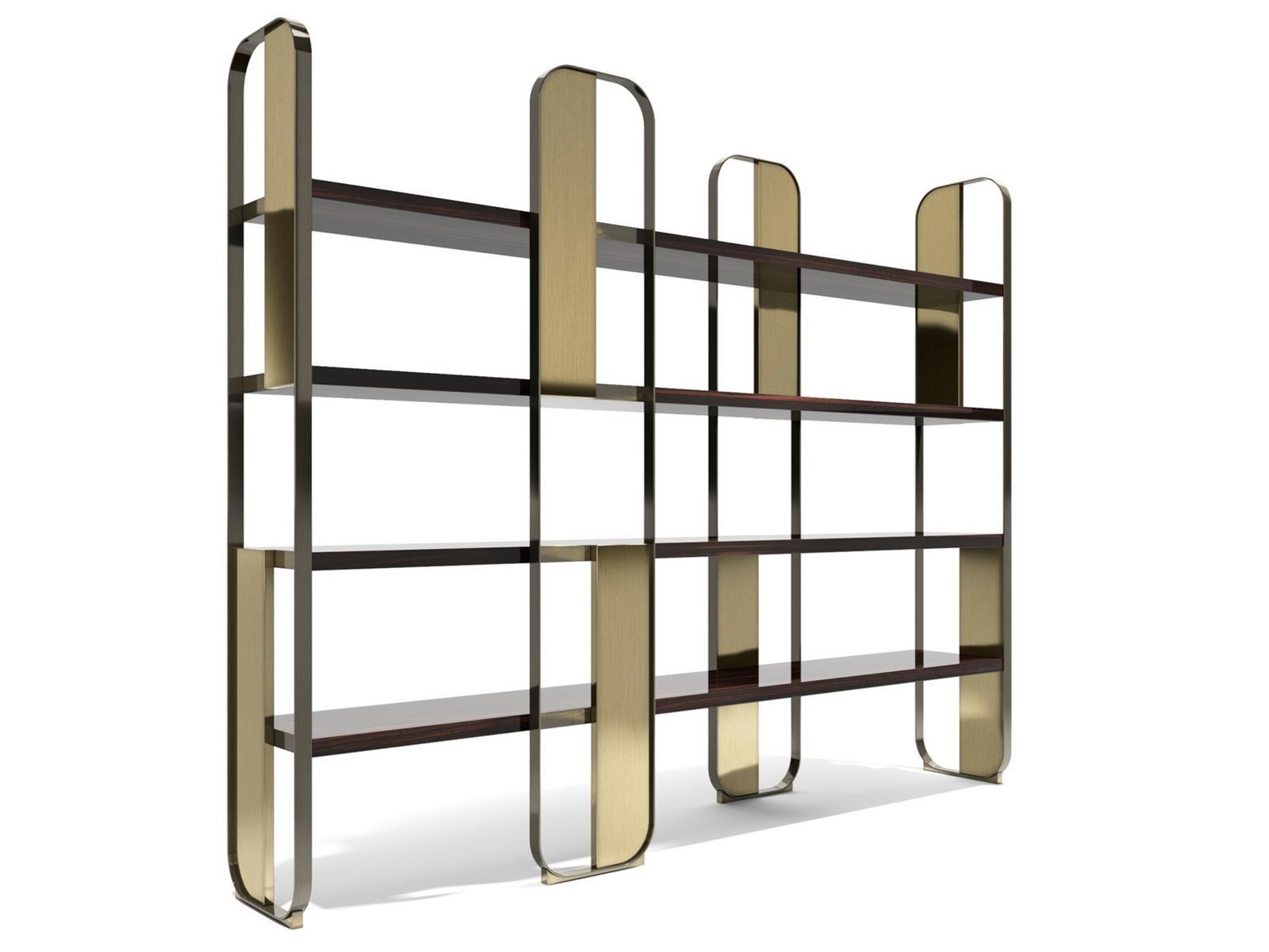 Open freestanding divider wooden bookcase | Giselle 2.5 by Capital Collection