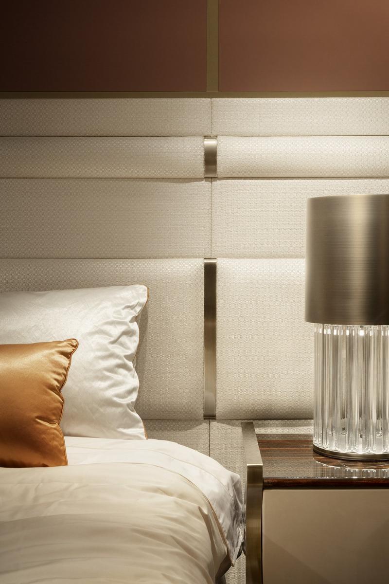 Double bed with upholstered headboard | Trilogy L by Capital Collection