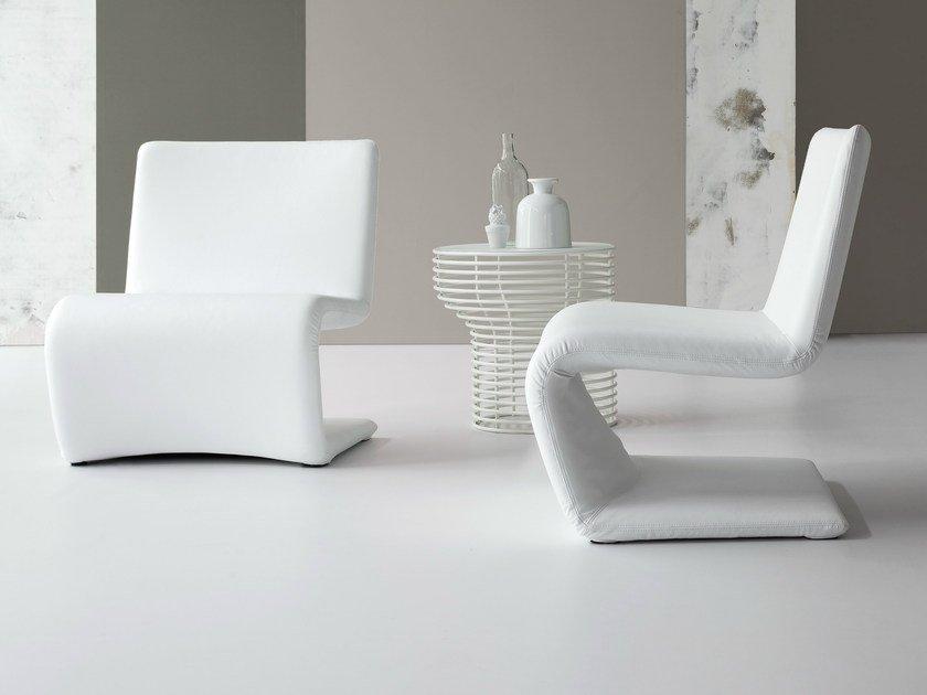Cantilever upholstered easy chair | Venere Lounge by Bonaldo