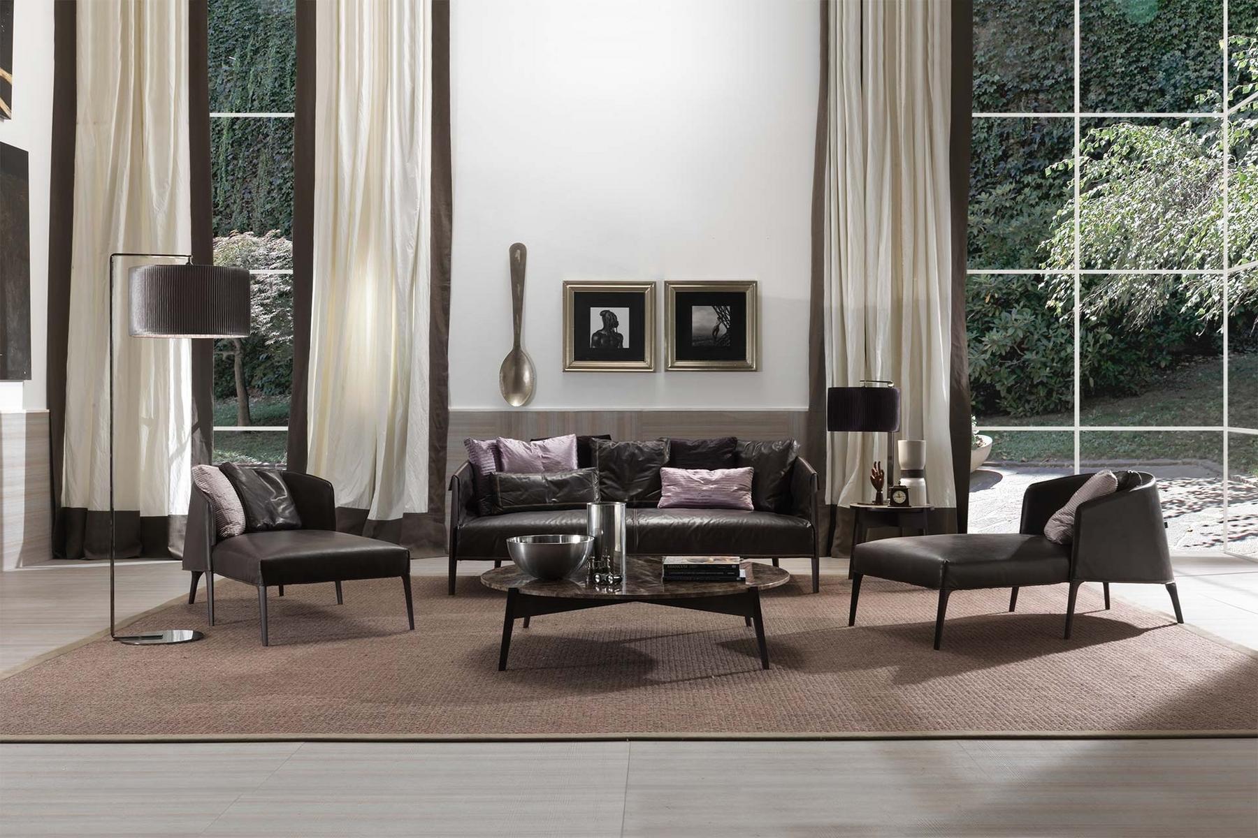 Upholstered leather day bed | Jackie by Frigerio