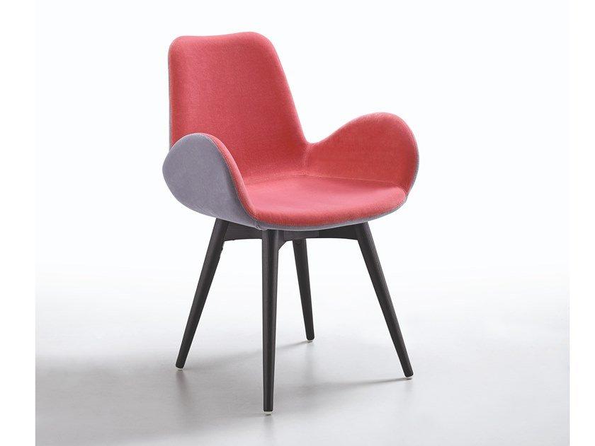 Upholstered fabric chair with armrests | Dalia Pb Lg by Midj