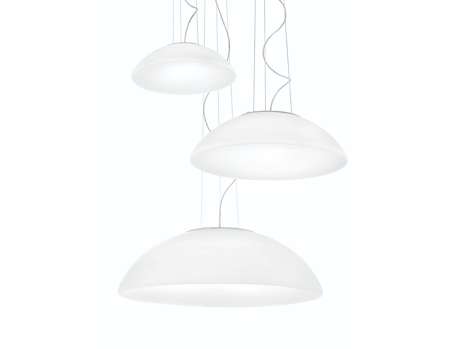 Glass pendant lamp | Infinita Sp by Vistosi